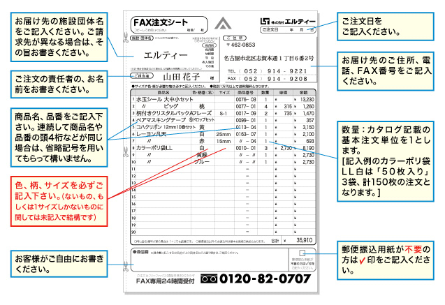 図：記入例